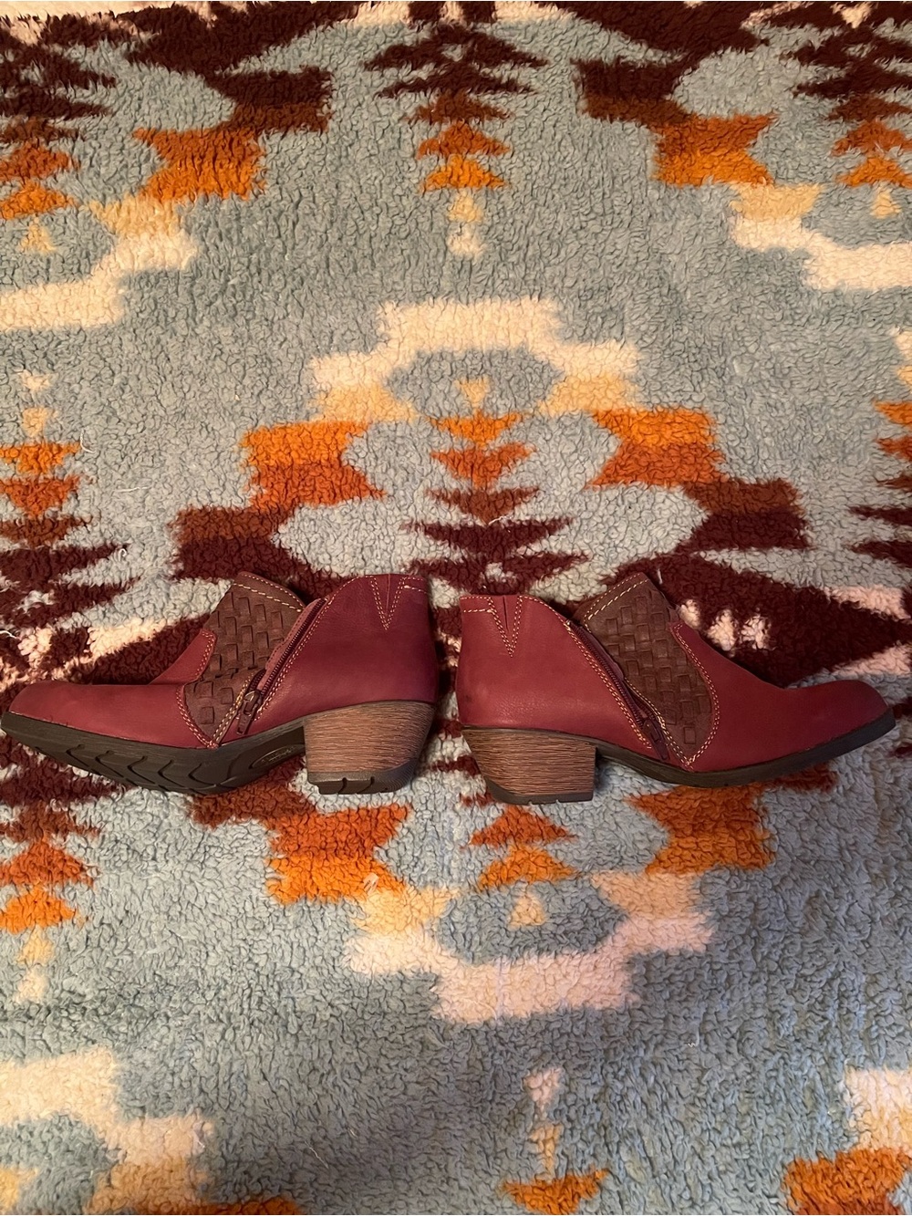 Earth Origins Alexis Leather Ankle Booties – Merlot – Women’s 9 – NWOT - Picture 5 of 9